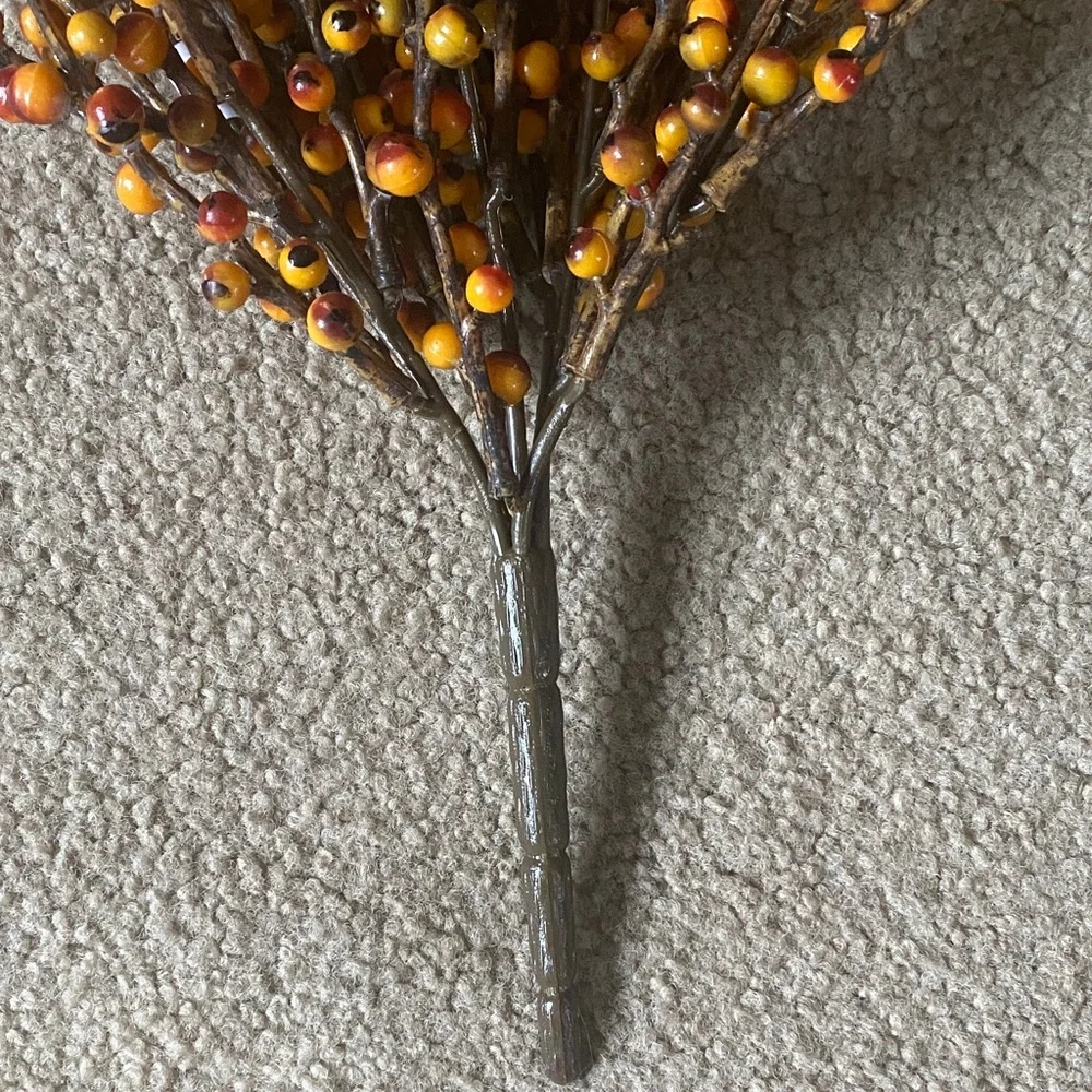 Autumn Rust Berry Branch Home Accent